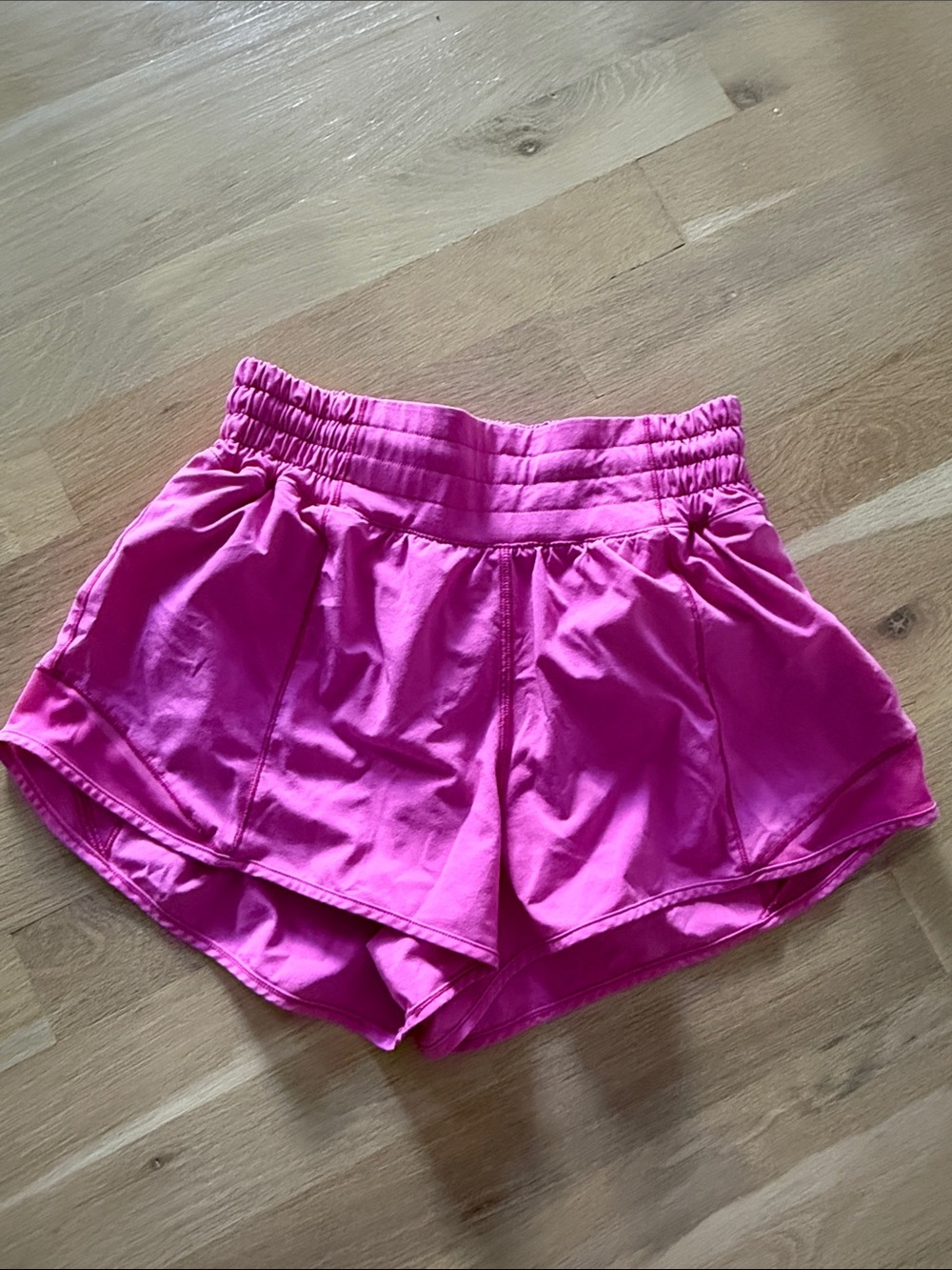 Women’s Pink Athletic Shorts - High Waist Stretch